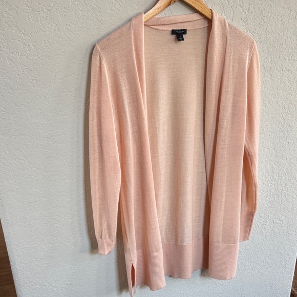 Ann Taylor Women's Pink Open Front Sweater - Picture 3 of 6